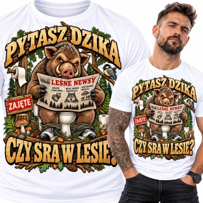 KOSZULKA PYTASZ DZIKA